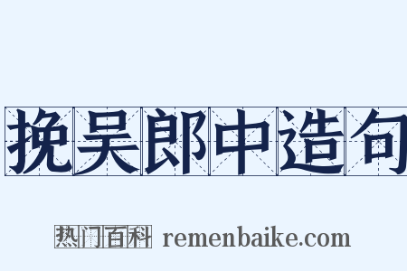 挽吴郎中造句是什么意思的图片